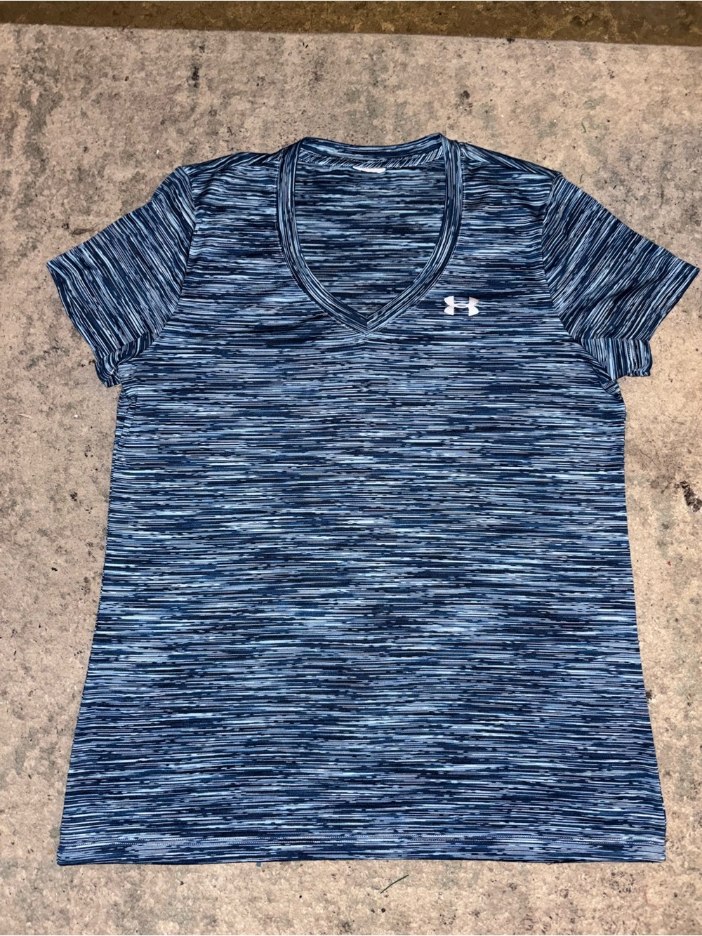 Under Armour Women’s Blue Space-Dye V-Neck Tee